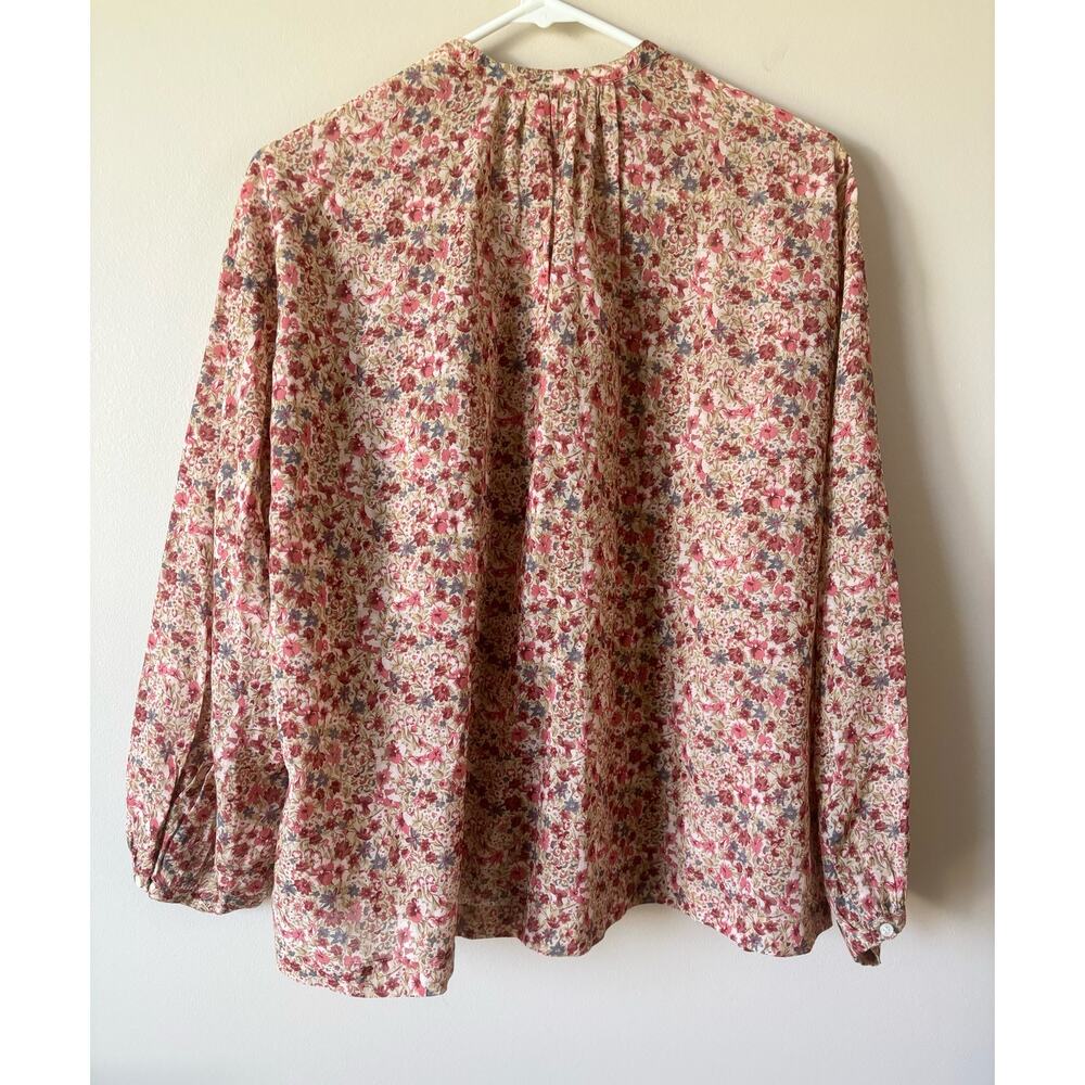 DOEN Jane Blouse in Pink Valley Floral Print XS - Picture 8 of 10